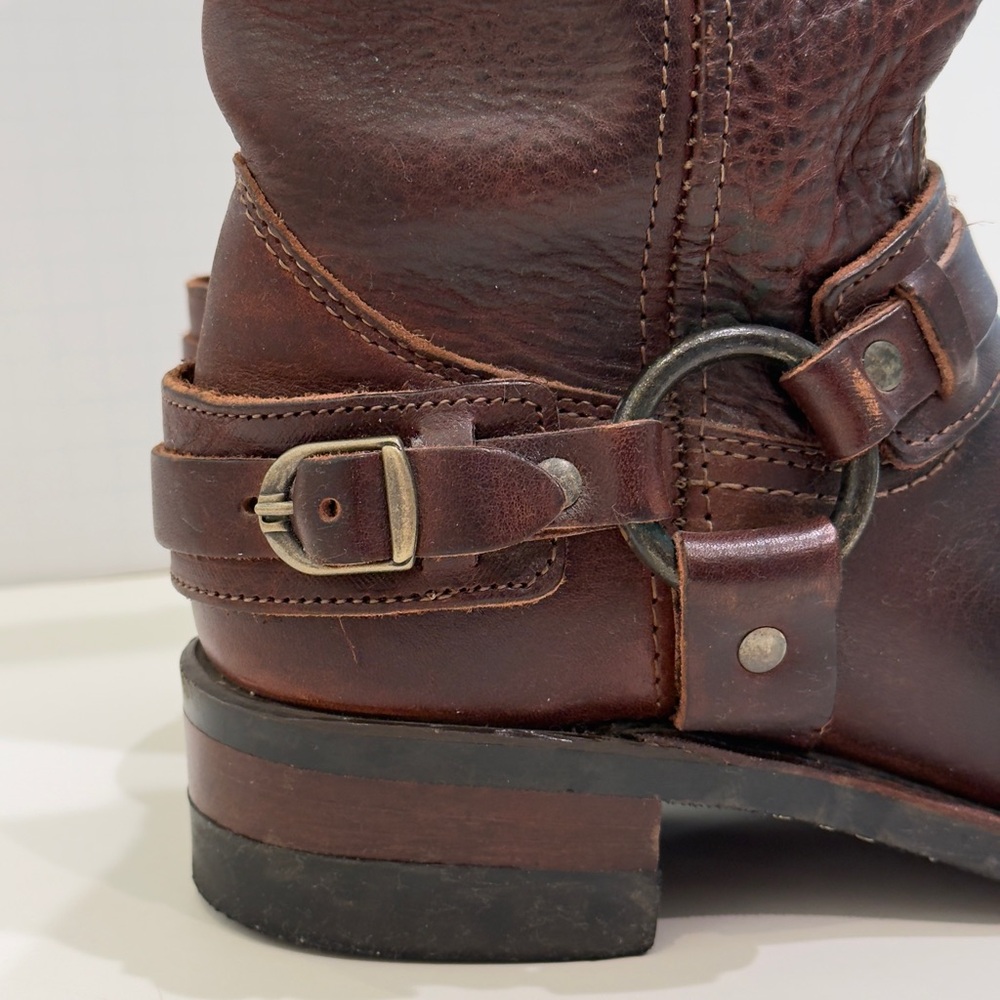 Frye Brown Leather Heeled Boots - Picture 5 of 10